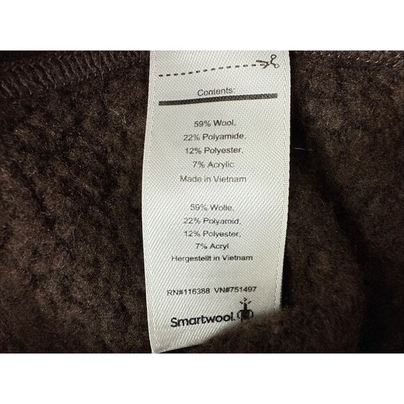 Smartwool Fleece Jacket Size S Brown Wool Blend Full Zip Outdoor Athletic Wear - Picture 7 of 7